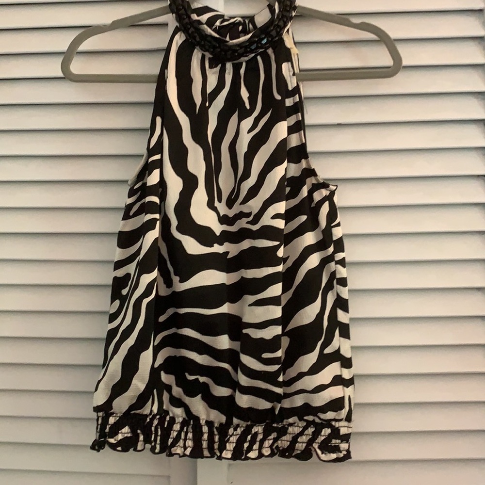 Women’s zebra print blouse